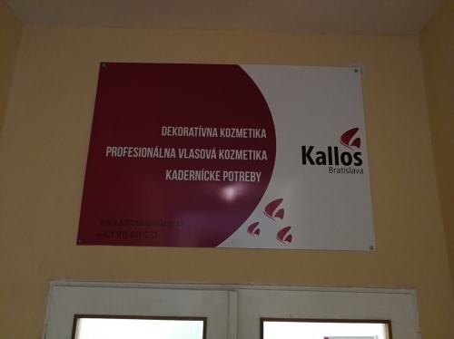 Kallos reklamná tabuľa s potlačou